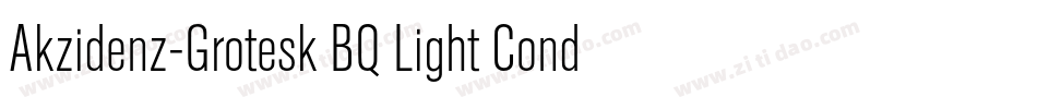 Akzidenz-Grotesk BQ Light Conde字体转换
